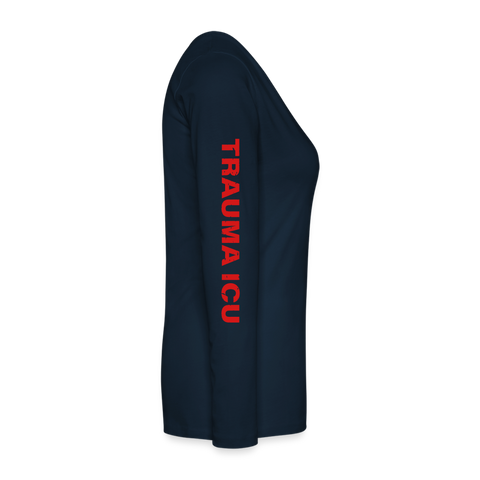 Delray Women's Premium Long Sleeve T-Shirt - deep navy