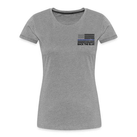 My Favorite Police Officer Calls Me Mom  Women’s Premium Organic T-Shirt(CK4138) Male officer - heather gray