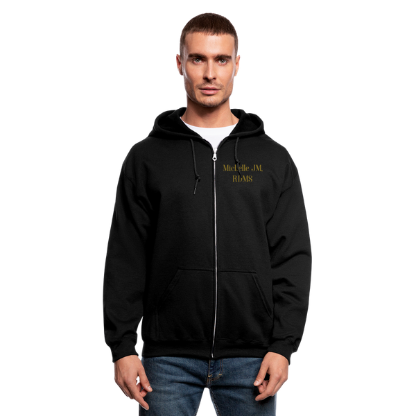 3349062622 Men's Zip Hoodie - black