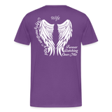 Wife Guardian Angel Men's Premium T-Shirt - purple