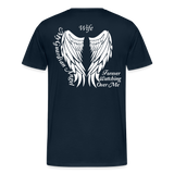 Wife Guardian Angel Men's Premium T-Shirt - deep navy