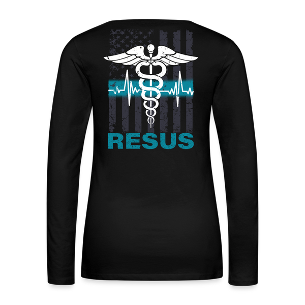 3338673619 Women's Premium Long Sleeve T-Shirt - black