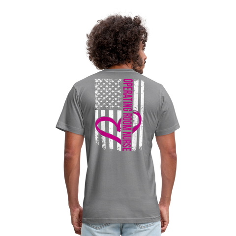 Operating Room Nurse Unisex Jersey T-Shirt by Bella + Canvas - slate