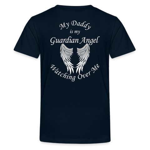 My Daddy Guardian Angel Kids' Premium T-Shirt  CK1380 - deep navy