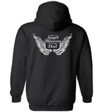 Dad Memorial Pullover Hoodie Jacket - Dad Angel In Heaven