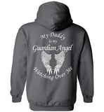 Daddy Guardian Angel Pullover Hoodie Youth Sizes