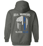 Real Warrior Bleed Blue Unisex Pullover Hoodie