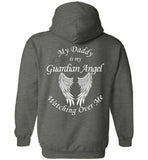 Daddy Guardian Angel Pullover Hoodie Youth Sizes