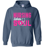 Nursing Takes Soul Pullover Hoodie