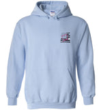 Nurse Flag with Heart Stethoscope Pullover Hoodie