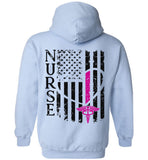Katie RN Nurse Flag Pullover Hoodie