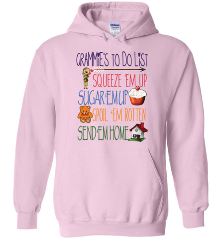 Grammies Todo List Pullover Hoodie