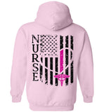 Katie RN Nurse Flag Pullover Hoodie