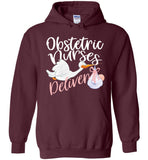 OBSTETRIC NURSES DELIVER PULLOVER HOODIE
