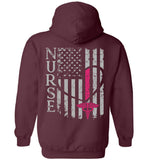 Name Nurse Flag Pullover Hoodie