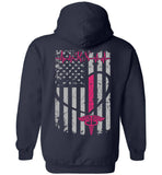 RN Nurse Flag Pullover Hoodie