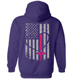 Nurse Flag Pullover Hoodie - Front and Back Print Flag Only