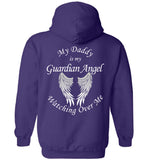 Daddy Guardian Angel Pullover Hoodie Youth Sizes