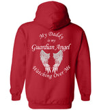 Daddy Guardian Angel Pullover Hoodie Youth Sizes