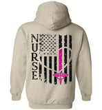 Katie RN Nurse Flag Pullover Hoodie