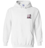 Nurse Flag with Heart Stethoscope Pullover Hoodie