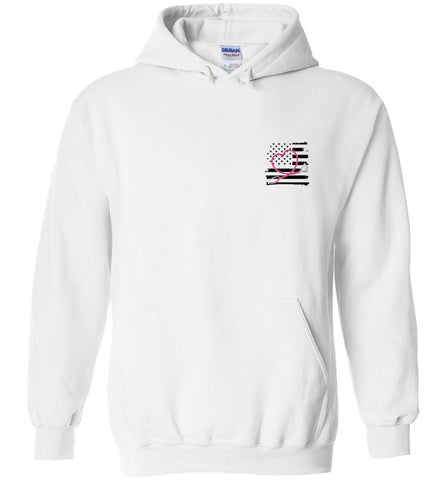 Nurse Flag with Heart Stethoscope Pullover Hoodie