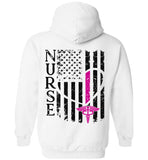 Katie RN Nurse Flag Pullover Hoodie