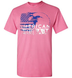 Patriotic American Dream Tshirt With Bald Eagle And American Flag - Red White And Blue American Pride Tee