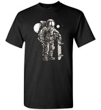Astronaut Skater In Space With Skateboard Hipster Tshirt