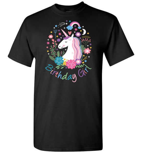 Unicorn Birthday Girl Unisex T-Shirt