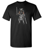 Viking Warrior In Full Gear With Swords Tshirt