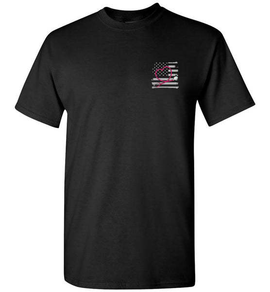 Nurse Flag with Stethoscope Unisex T-Shirt