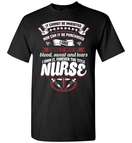 Nurse Shirt - Title Earned - Red