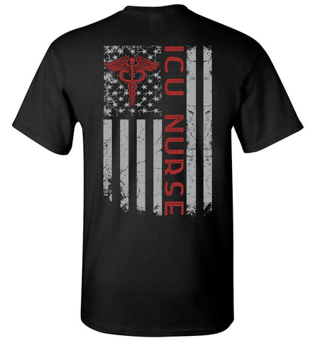 ICU Nurse Flag Unisex T-Shirt