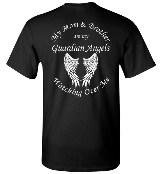 Mom and Brother Guardian Angels Memorial T-Shirt