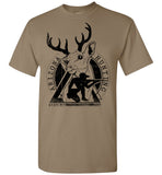 Deer Hunter Shirt - Hunting Arizona - Deer Large Antlers Hunter And Rifle Outdoorsman Tshirt