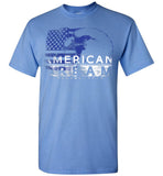 Patriotic American Dream Tshirt With Bald Eagle And American Flag - Red White And Blue American Pride Tee