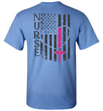 Nurse Flag Unisex T-Shirt - Front and back print (Flag w/ Nurse) (CK1213)