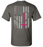 Nurse Flag Unisex T-Shirt with Flag Heart Front