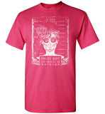 Busted T Shirt - Prison Mug Shot Goth Girl Pop Culture Tee