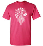 Gasmask Chopper Tshirt - Badass Biker Wearing Gas Mask Just Cruisin' On His Cool Motorcycle T Shirt