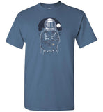 Astronaut Rebel - Pop Culture, Hipster Novelty T Shirt Space Tee With Moon And Sky