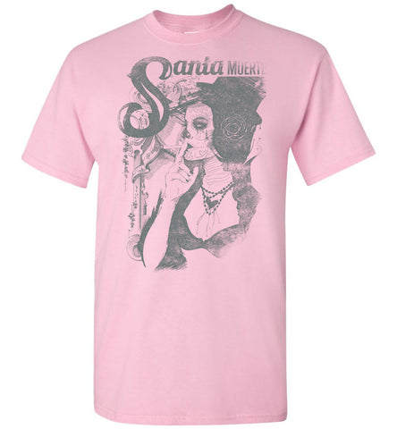 Santa Muerte Our Lady Of Holy Death Shirt - Classy Victorian Goth Lady Tshirt