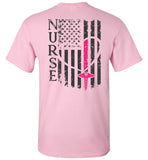 Nurse Flag Unisex T-Shirt - Front and back print (Flag w/ Nurse) (CK1213)