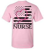Nurse Flag with Heart Stethoscope Unisex Tee
