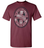 Never Fade Away Always Win Bad Bones Crew Shirt - Motivational Inspirational Skull T-Shirt
