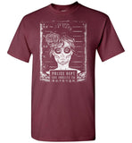 Busted T Shirt - Prison Mug Shot Goth Girl Pop Culture Tee