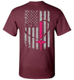 Nurse Flag Unisex T-Shirt with Flag Heart Front