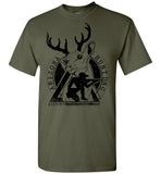 Deer Hunter Shirt - Hunting Arizona - Deer Large Antlers Hunter And Rifle Outdoorsman Tshirt