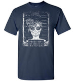 Busted T Shirt - Prison Mug Shot Goth Girl Pop Culture Tee